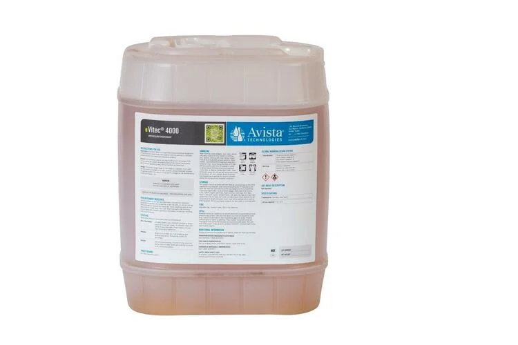 Químicos Avista, Inhibidor Inorgánico, Vitec 4000, Bote de 5 gal. (rinde 5,400 m3 @ 4 ppm), 18.9 lt / 21.7 kg / 47.8 lb
