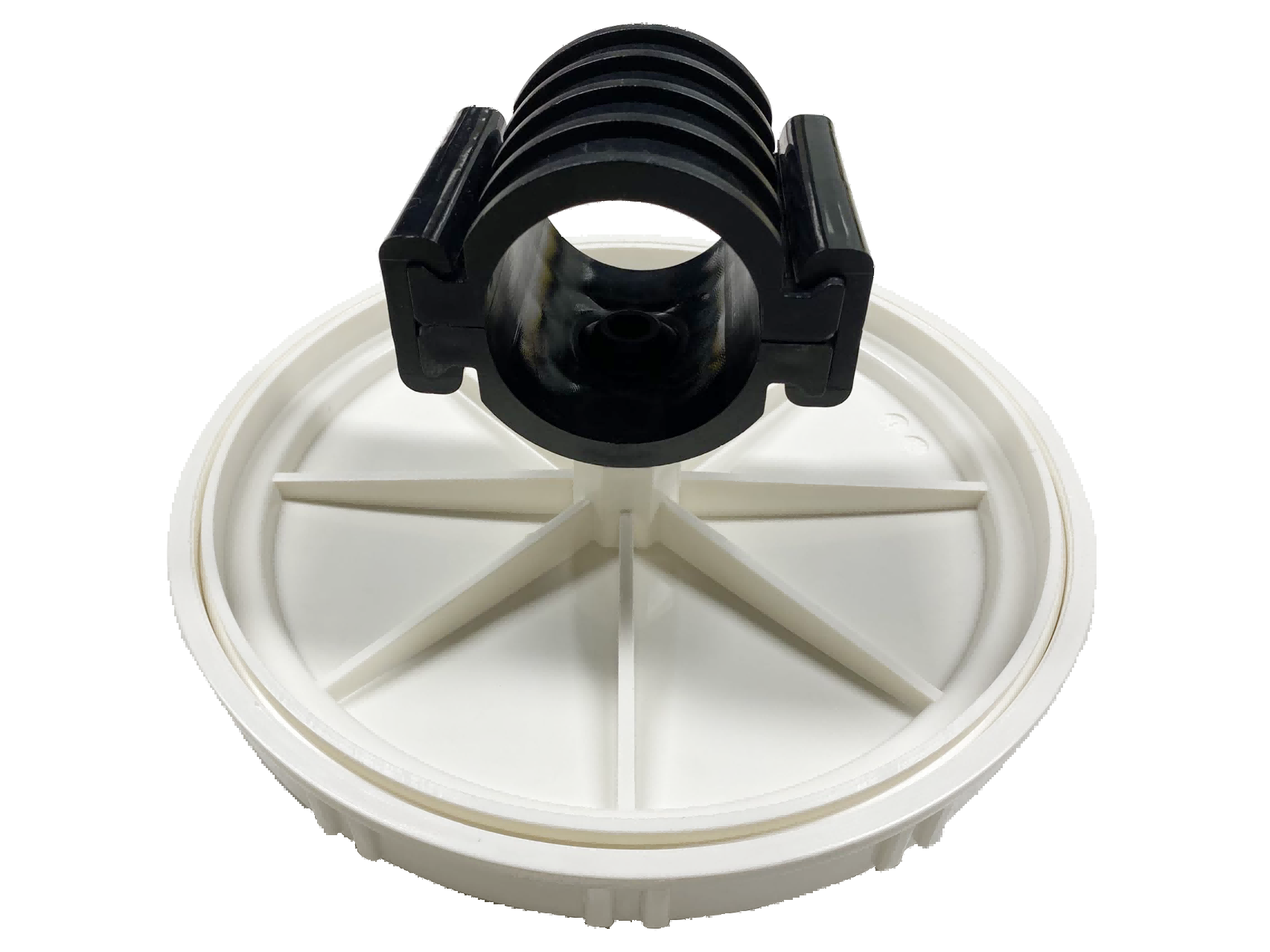 Silleta de conexión rápida AquaSust para difusor de disco, tubo Ø50 mm, rosca 3/4″ hembra.